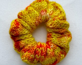 Tie Dye Knit Scrunchie - Golden Hour