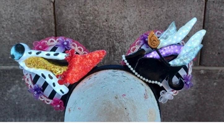 Disney HandMade Light Up Floral Cruella Ears Cruella Light up Ear - Etsy main image 3