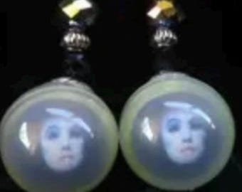 Light up Madame Leota earrings, Light up disney earrings