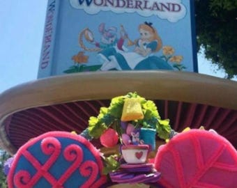 Benutzerdefinierte Light Up Teetasse Ohren, Alice im Wunderland inspiriert Stirnband