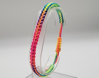 Nylon Macrame Waterproof Adjustable Boho Unisex Layering Bracelet