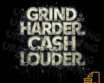 Citazione sui soldi dei graffiti PNG: design urbano del dollaro (download digitale)