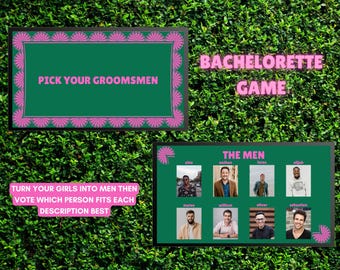 Bachelorette Party Game Template - Canva Digital Download - Pick Your Groomsmen/Gender-Swapping Game
