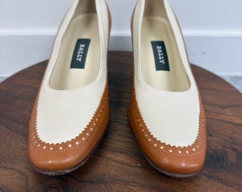 Vintage Bally Locle spectator pumps sz 6