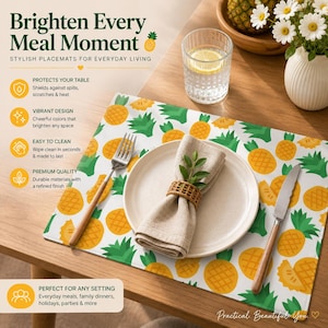 Ananas Tischset tropische Früchte Sommer Tischset Küche Mat