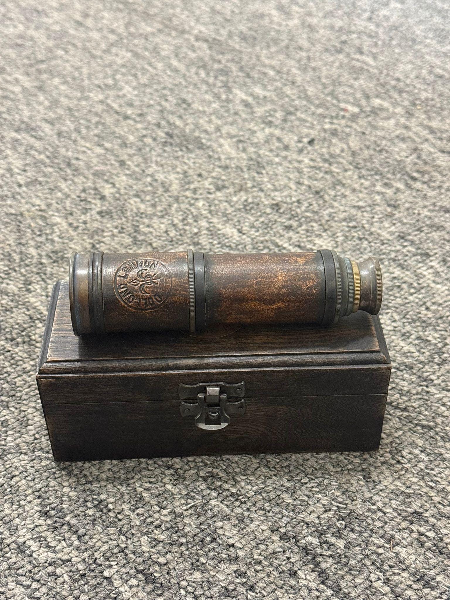 マリンアンティーク望遠鏡 16インチ 真鍮と革の海上用望遠鏡 - Etsy 日本