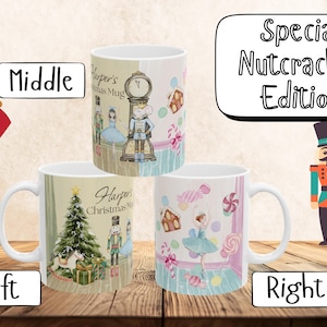 Personalized Hot Chocolate Mug, Custom Name Mug, Christmas Gift, Kid Mug, Birthday Mug Gift Nutcracker