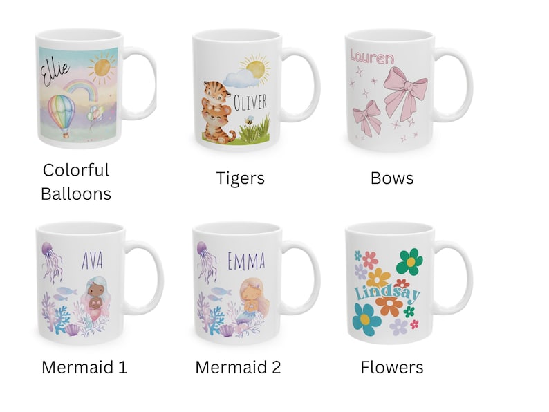 Personalized Hot Chocolate Mug, Custom Name Mug, Christmas Gift, Kid Mug, Birthday Mug Gift image 4