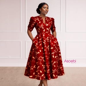 slim fit dress slacks 1980's West Africa Dress Cotton Batik Tie Belt Custom Queen's Shop Kno Nigeria