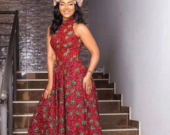 African Peplum Dress,women Fashion,wedding Dress, Women Clothing