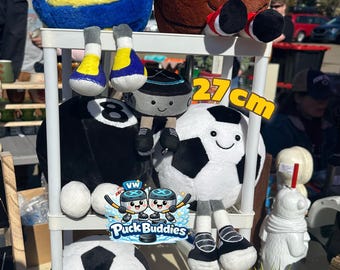Sports Plushies Voetbal, basketbal, volleybal, hockeypuck, 8-ball (27 cm)