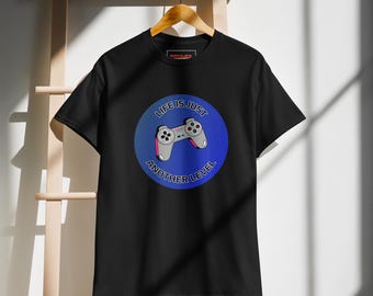 Koszulka „Życie to kolejny poziom” z grafiką kontrolera do gier retro