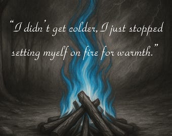 Heilendes Lagerfeuer Wandkunst • Blaue Flamme Surreal druckbar • Graustufen Digitaler Download LESEN SIE BESCHREIBUNG