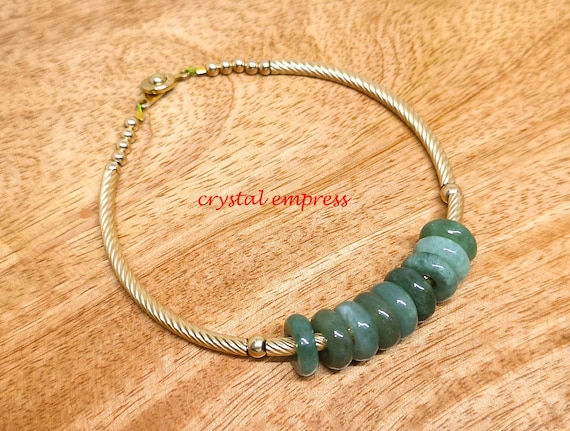 Feng Shui High Grade Jade Lucky Coins Bangle Bracelet