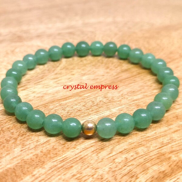 Feng Shui - 6mm Green Aventurine Mala Bracelet