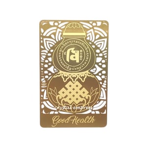 Feng Shui - 2 pcs 2025 Cartes de Mantra Or Talisman Bonne Santé