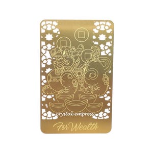 Feng Shui - 2 pezzi 2025 Talismano della Ricchezza Carta Mantra Oro