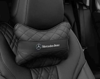 Mercedes Benz 4PC Pillow Set 2x Neck Support 2x Lower Back Styling Set