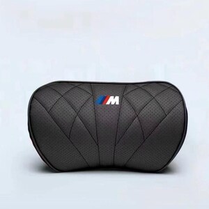 BMW M-Sport Style Neck Pillow – Black Headrest Cushion With M-Sport Logo