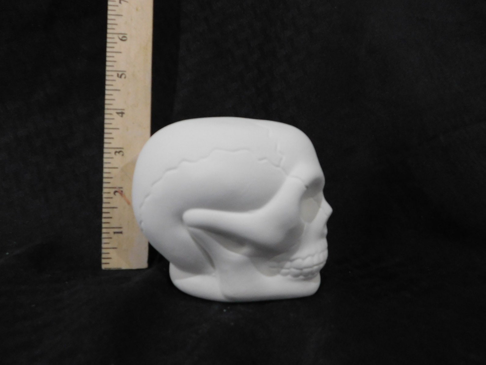 Ceramic Skull 3 1/2 Inches Handmade Unpainted Ceramic Bisque Etsy