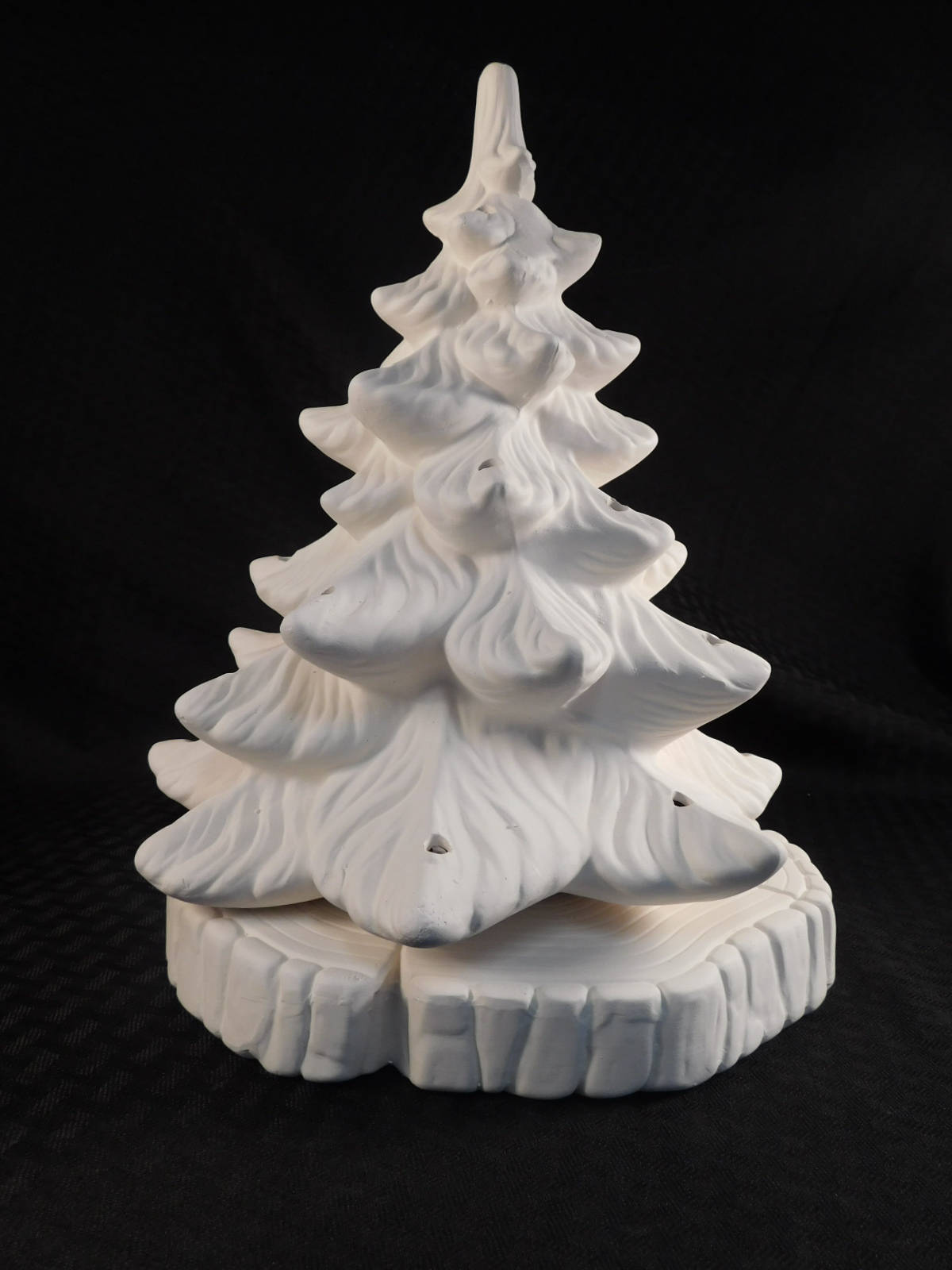 Christmas Tree With Cross Ceramic Bisque Ready To Paint