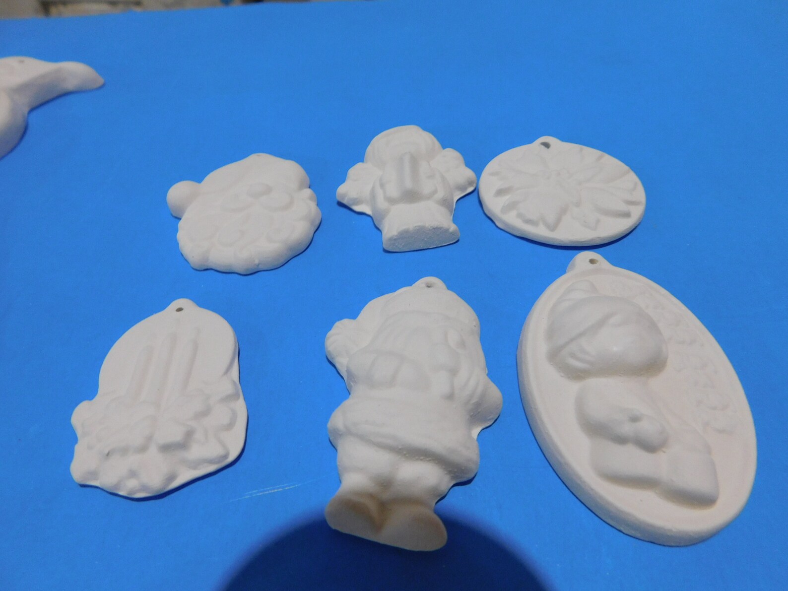Unpainted Ceramic Christmas Ornaments 