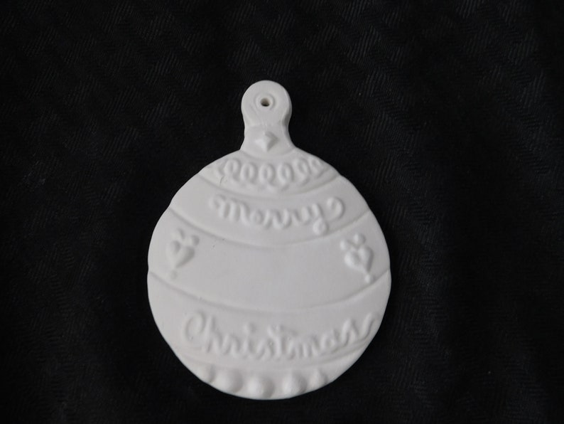 Christmas Ornaments Ceramic Bisque Handmade Unpainted Etsy