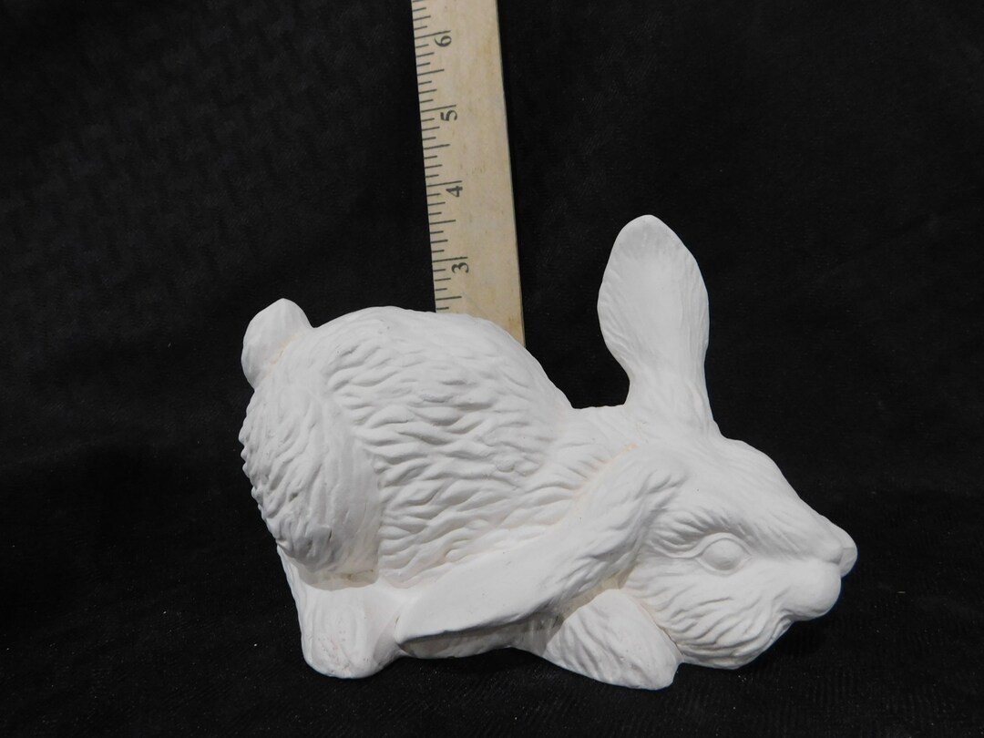 Handmade Unpainted Ceramic Bisque Ware Whimsical Bunny Etsy