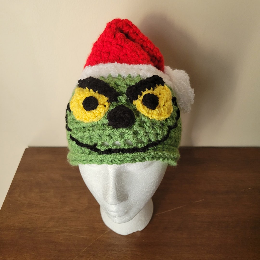 Crochet Child Size Grinch Hat READY TO SHIP Etsy Il 1080xN.5585797753 Egzn
