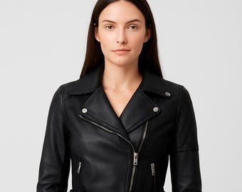 Customizable Handmade Pure Leather Jacket – Women
