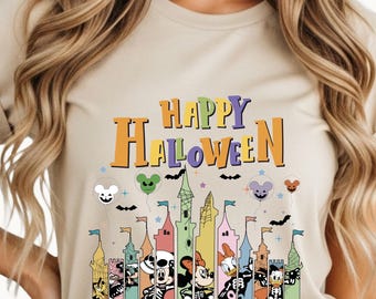 Halloween  Disneyland T-Shirt - Spooky Season Disney Friends Halloween Tee