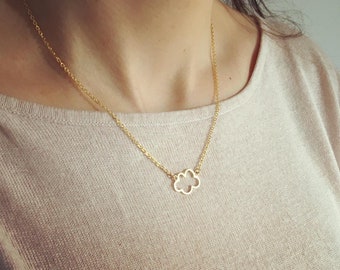 Gold or silver cloud necklace