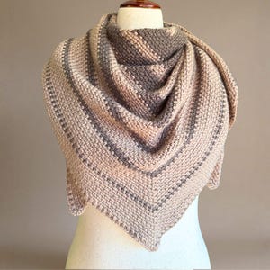 Beginner Friendly Crochet Tutorial Triangle Shawl Pattern Dk Yarn Wrap Design Modern Boho Minimalist Style Earthy Aesthetic Guide Instant Pdf Download Digital Instructions Handmade Wearable Accessory Advanced Beginner Level Easy Crochet