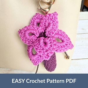 Crochet Pattern Keychain Lip Balm Holder Pattern Bag Charm Lipstick Holder Tutorial Pdf Download Beginner No Sew Project Handmade Gift
