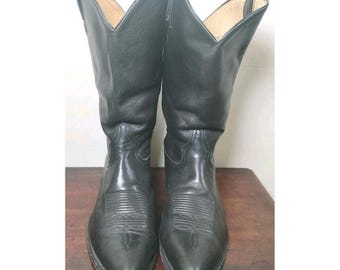 Tony Lama Cowboy Western Ranch Stitching Style #8601 Two Tone
