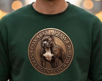 American Bully Sweatshirt | Dog Lover Gift | Unisex Cozy Crewneck Pullover for Owners Gift Top