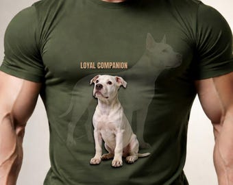 Dogo Argentino Puppy Shirt, Loyal Companion Dog Lover Gift, Dogo Owner Graphic Tee