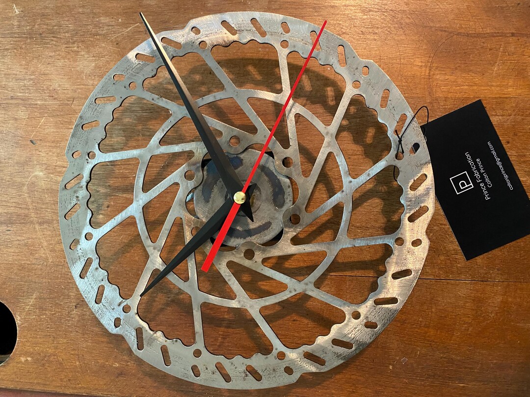 Upcycled Mountain Bike Brake Rotor Clock #32 - Etsy