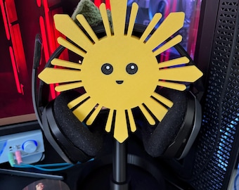 Mabuhay Sun Headphone Stand | 3D Printed Desk Accessory