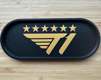T1 2025 World Champions V6 | 3D Printed Trinket Tray | Desk Organizer | Eyeglass Holder