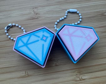 3D Printed Diamond Fidget | Keycap Charm