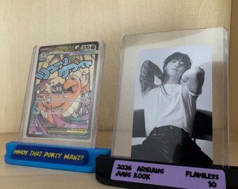 Card Stand with Custom Text Block | Photocards | Trading Cards