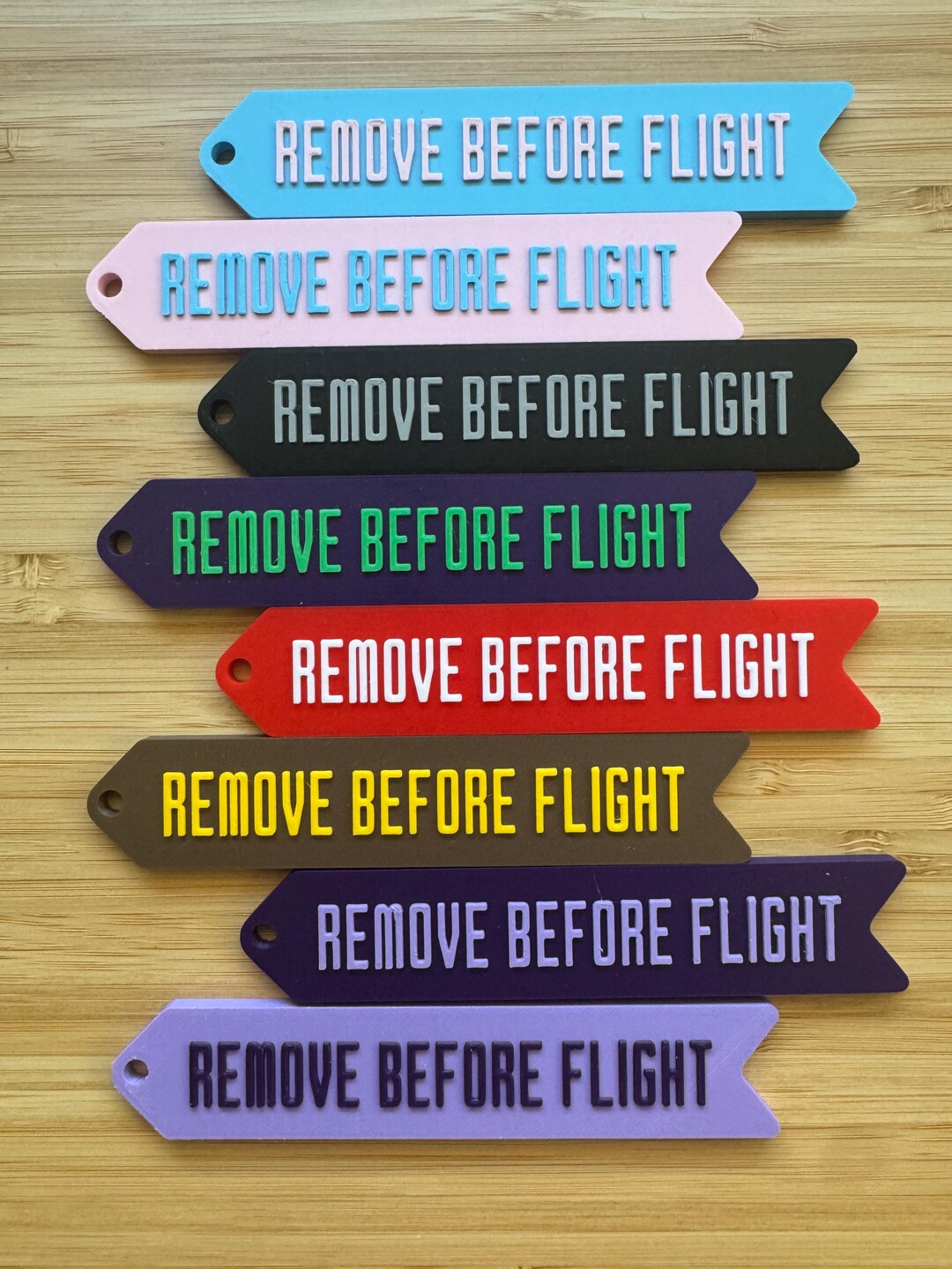 3D Printed Remove Before Flight Tag Keychain - Etsy