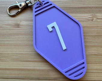 3D Printed Motel Key Chain | Custom | Personalization