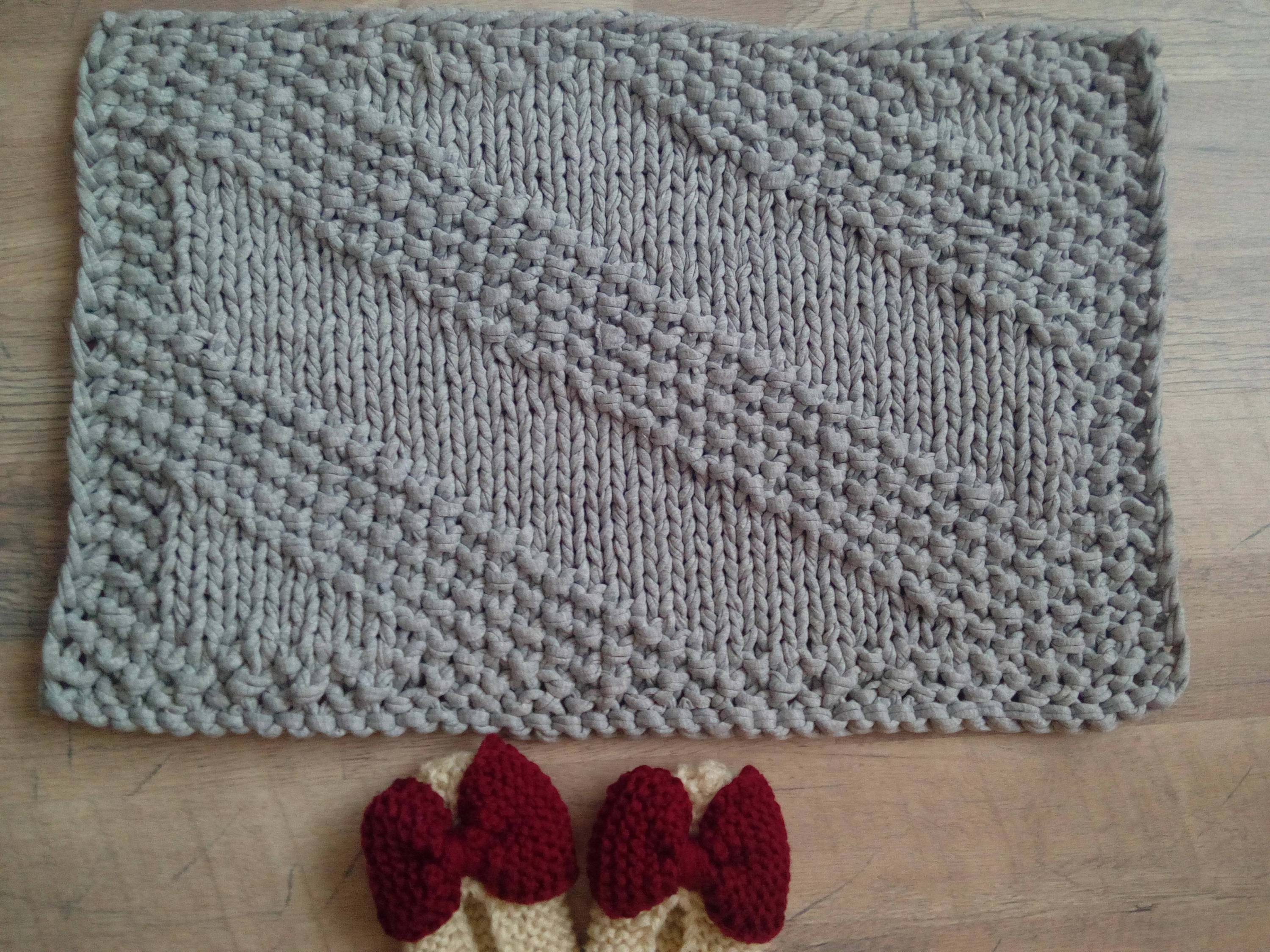 Bath Mat Knitting Pattern PDF Beginners Knitting Pattern Rug Pattern