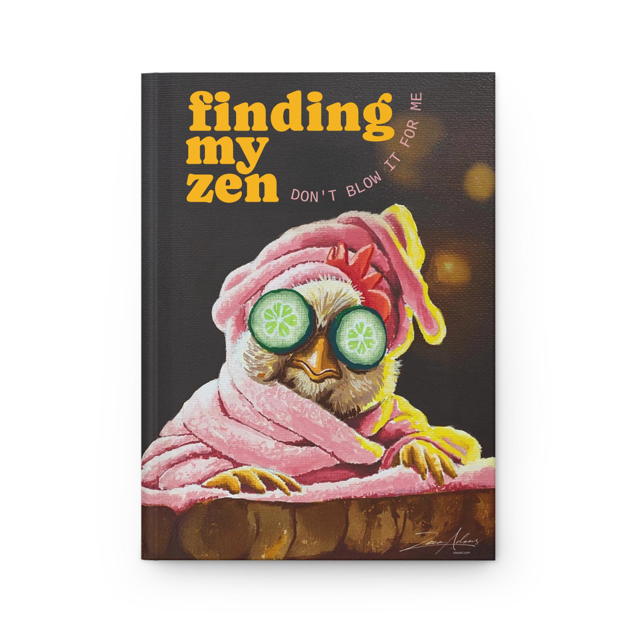 Spa Chickie | Trouver mon journal zen | Couverture rigide mate, illustration pour poussins spa