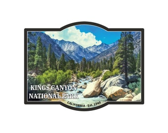 Kings Canyon National Park California 5x3.75 inch Sticker Decal
