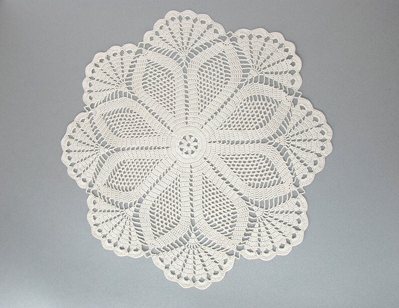 Crochet Doily tabletop decor lace centerpiece frame for Etsy