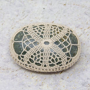 Crochet Stone Pattern, Lace Stone Cover Pattern, DIY, Crochet Rock Pattern, Ancient Arches, Beach house decor, Tabletop decor, bowl element