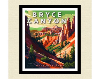 Bryce Canyon National Park Art Poster